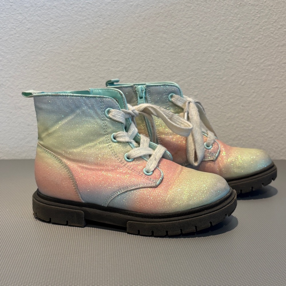 Cat & Jack Glittery Pastel Boots